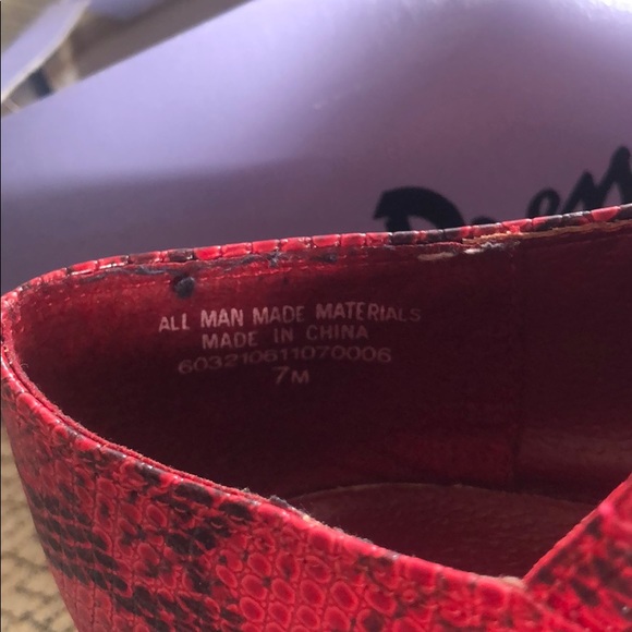 COPY - Women’s adorable red snake skin booties - Picture 4 of 5